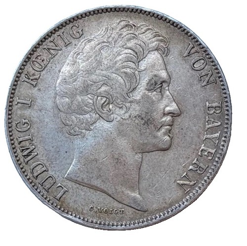 Gulden 1842 bayern ludwig - 1,