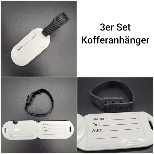 3er set kofferanhänger - set,