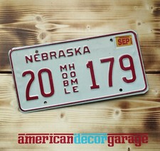 USA Nummernschild/Kennzeichen/license plate/US car/ Nebraska mobile home  * 