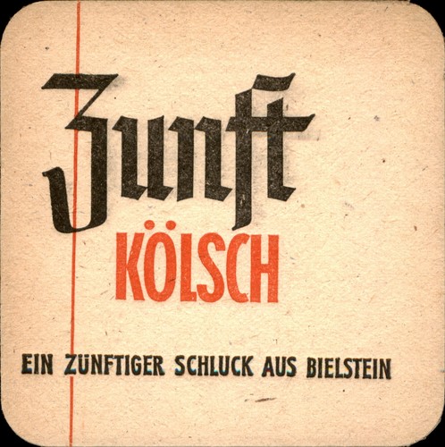 Bierdeckel zunft kölsch - bierdeckel,