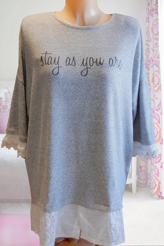 Damen tunika shirt pulli - 46,