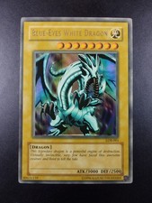 YUGIOH 2002 | BLUE-EYES WHITE DRAGON | LOB-000 | NA OLD PRINT | MISPRINT | NM
