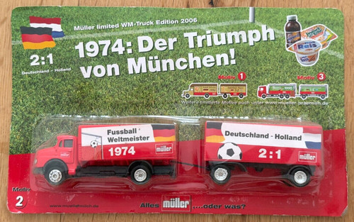 Werbetruck lkw müller milch - werbetruck,