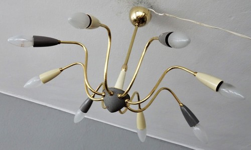 50er deckenlampe chandalier - 50er,