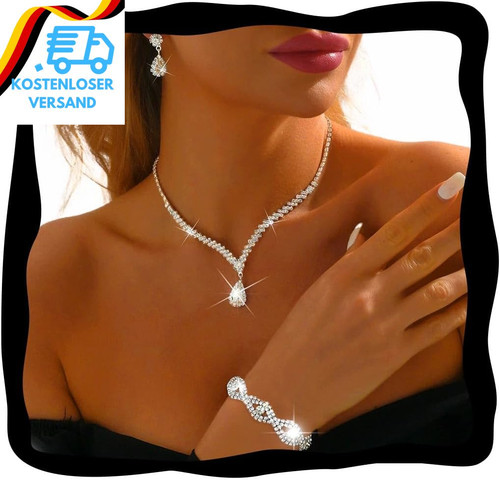Strass schmuck set - strass,