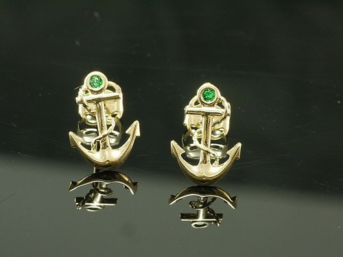 333 gold ohrstecker - 333, anker