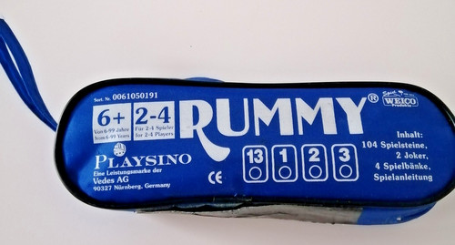 Rummy reisespiel von - rummy, playsino