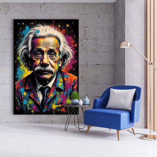 Wandbild bunt albert - wandbild,,