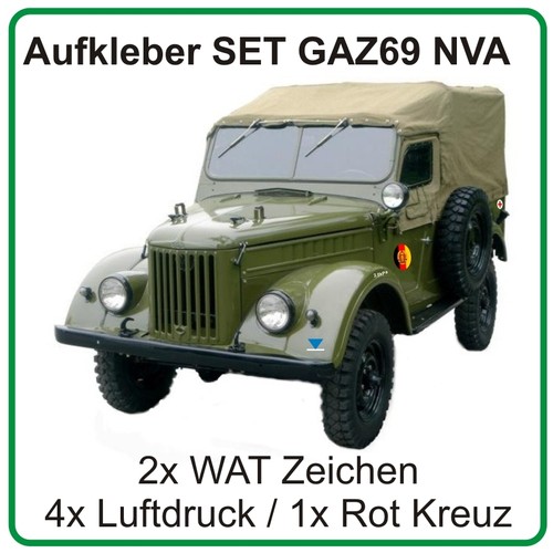 Aufkleber set für gaz gaz69 - aufkleber,