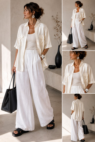Vintage seidenbluse - 🕊️,