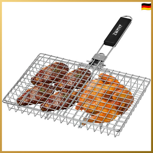Grillkorb edelstahl faltbar - grillkorb,