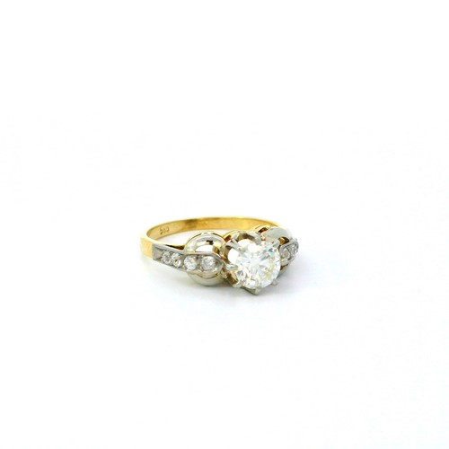 Damengoldring bicolor mit