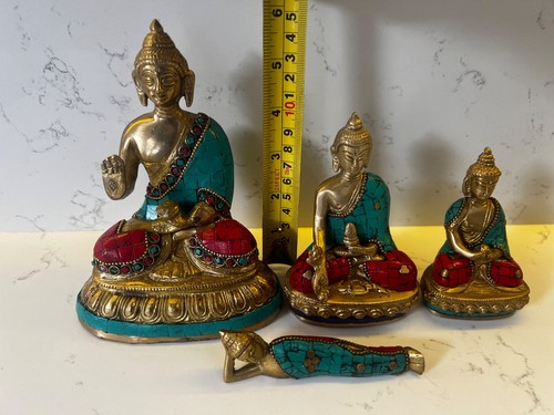 Buddha messing statue - messing,