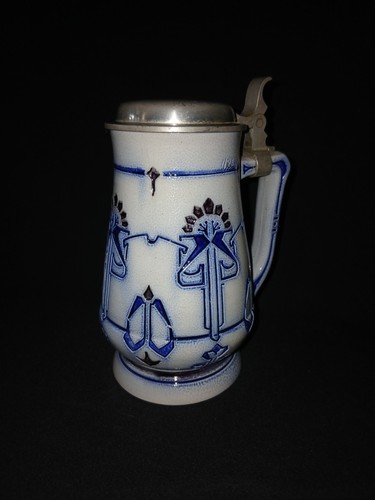 Bierkrug jugendstil steinkrug - bierkrug,