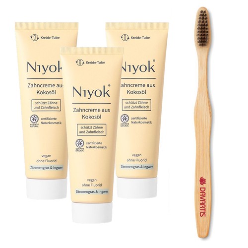 Niyok zahncreme kokosöl - 3x,