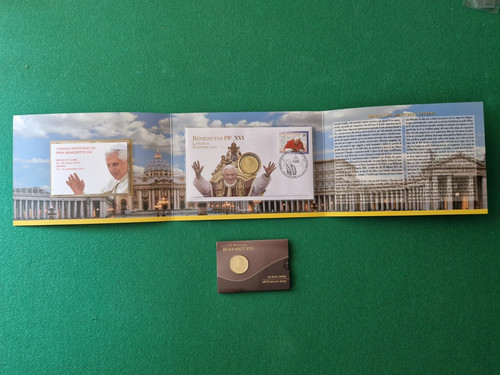 Vatikan numisbrief mit cent - 50,
