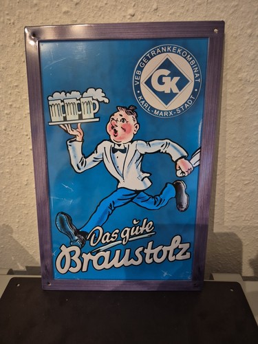 Blechschild bier werbung - ,