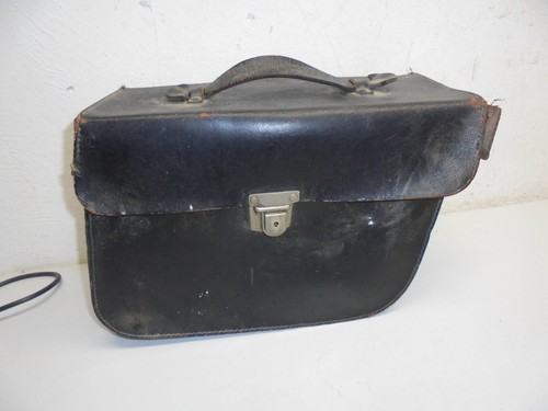 Alte leder motorrad packtasche - leder,