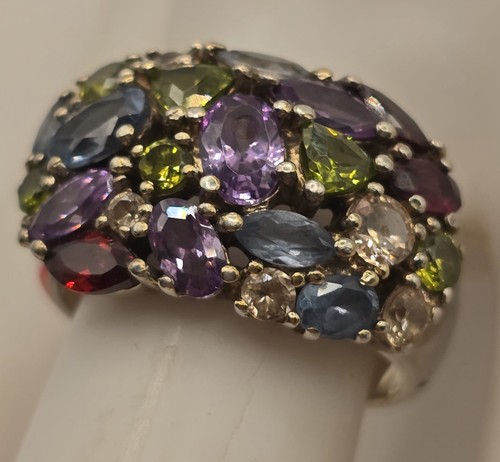 Edelstein ring multicolor aus - edelstein,