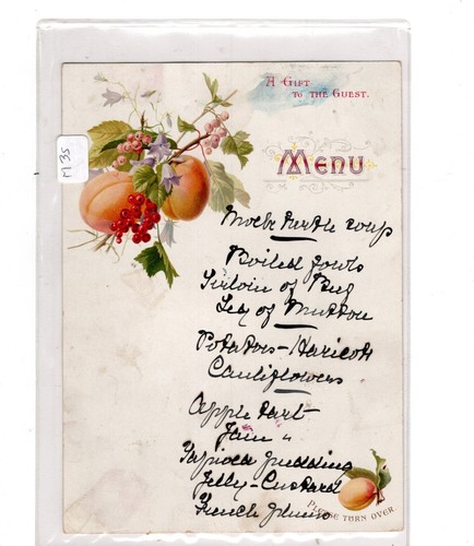 Liebig menükarte 35 - menÜkarte, m.