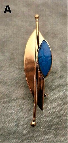 Brosche bronze mit - brosche,, bronze,
