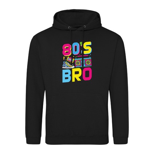 Unisex hoodie bro - 80's,