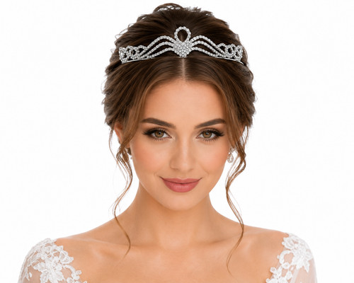 Elegantes brautdiadem mit - brautdiadem,