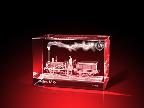 Glas gravur eisenbahn - gravur,