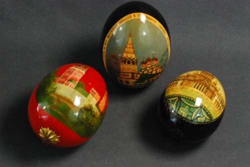 Stk russische holz eier - 3,