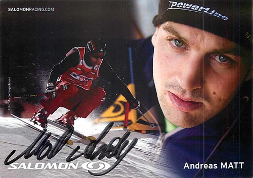 Andreas matt autograph card - andreas,