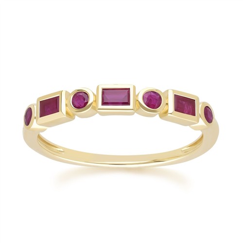 Klassischer ruby ewigkeit ring - ruby,