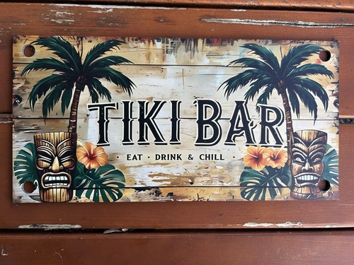 Barschild tiki bar eat drink - barschild,