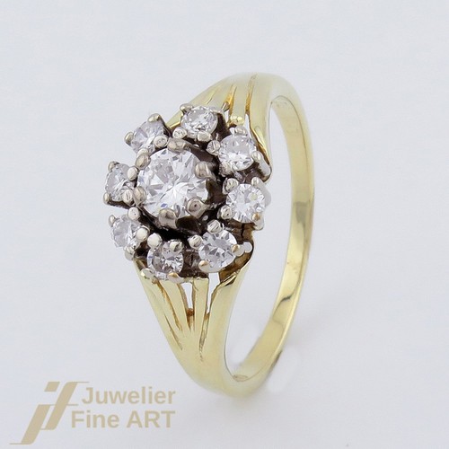 Schöner brillant ring mit - mit, 9