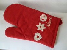 Großer Ofenhandschuh XL Grillhandschuh Backofenhandschuh Topfhandschuh Rot