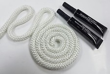 Dichtschnur Dichtband inkl. Kleber Ofendichtung Ofenschnur Kamindichtung weiß