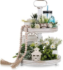 Holztablett Deko 2 Etagere