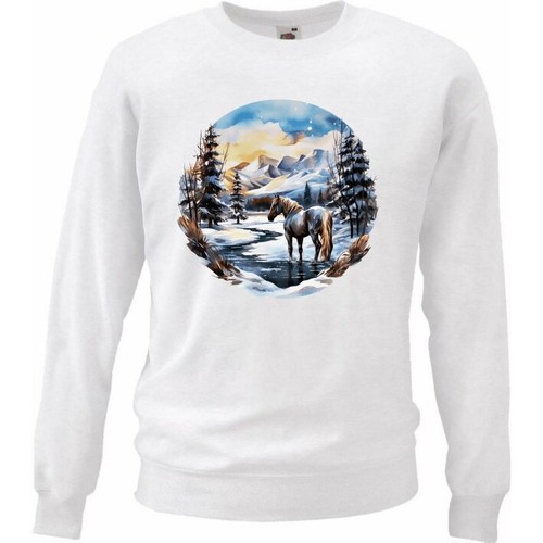 Sweatshirt sweater pferde - sweatshirt,