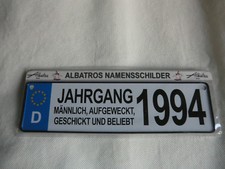 Albatros Namensschilder