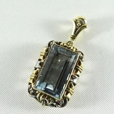 Aquamarin Anhänger 585 Gold