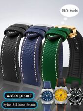 Nylon Uhrenarmband passend für Breitling Navitimer Avenger Superocean Longine...
