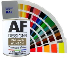 Holzlasur RAL FARBEN für außen Holzschutzlasur Langzeitschutz Holzschutzfarbe