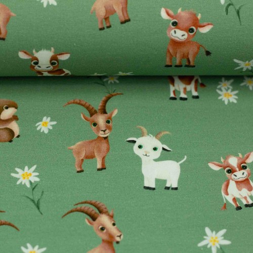 Baumwoll jersey alpenliebe - baumwoll-jersey,