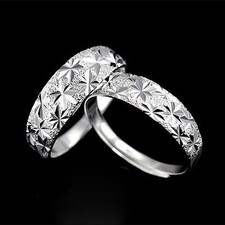 Damen Ring 925 Sterling Silber plattiert größenverstellbar stylisch edel cool