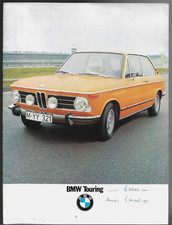 BMW 1600 1800 2000 Touring 1971-73 UK Markt Verkaufsbroschüre 2002 Tii 02er