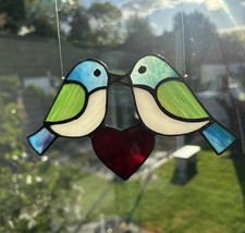 Tiffany Glas, Vogel, Herz, Ich