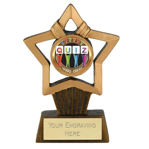 Quiz award mini star - award,