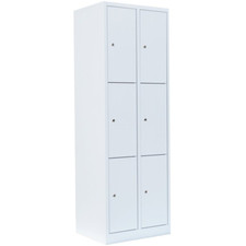 Metall Spind verschweißt Stahl Besenschrank Putzmittelschrank Putzschrank 510721