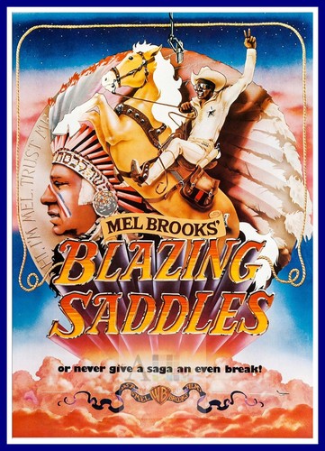 Blazing saddles filmposter - blazing,