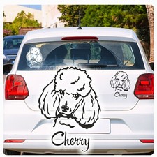 Auto Aufkleber Pudel