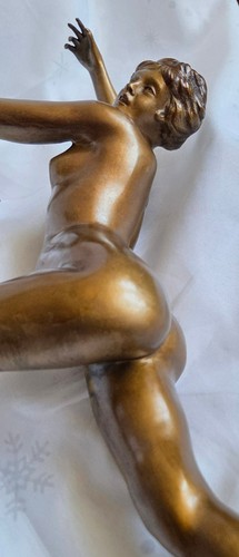 Art deco bronze skulptur die - art,